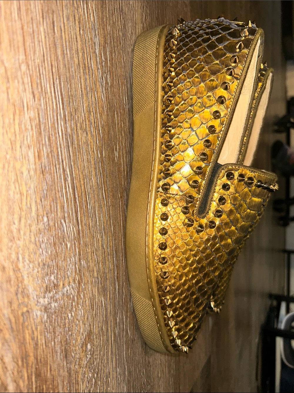 Gold Studded Slip-On men’s Sneaker